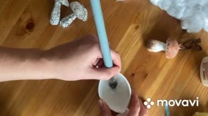 Елочная игрушка из ваты