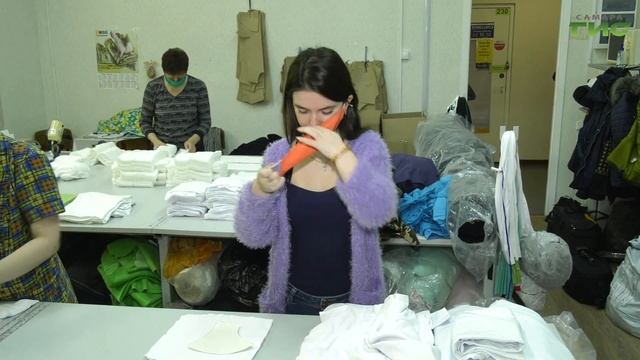 Самарская трикотажная фабрика начала пошив защитных масок смотреть онлайн