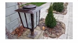 Уличный фонарь из хлама Своими руками