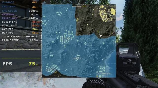 Test fps Gameplay Ring of Elysium Intel Core i5-9400F gtx1060 6gb ddr4 8g 3067Mhz смотреть онлайн