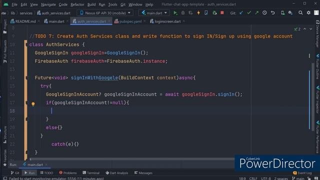 Build a Flutter Firebase Chat App with Google Authentication, Chat Room, Message Ordering Part 1