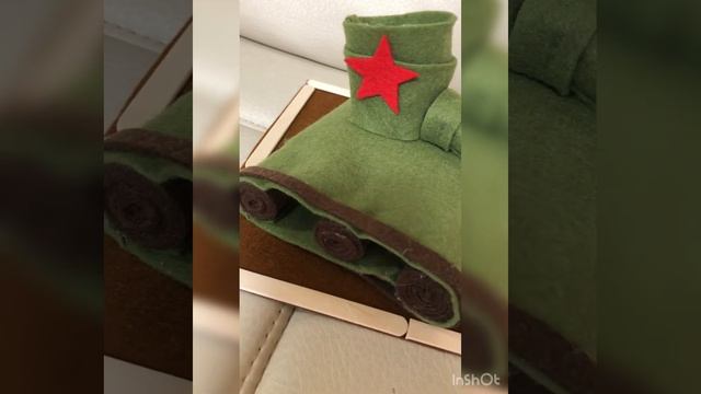 23 февраля Т-34. Поделка в садик. Дархан Васильев 5 лет смотреть онлайн