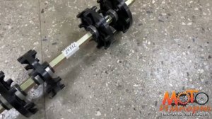 Вал ведущий Тайга с колесами Патруль С40200730 завод г Рыбинск 700 мм