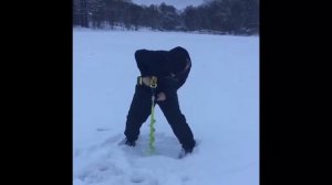 Обзор шуруповёрта Hanskonner HCD1838R в качестве ледобура