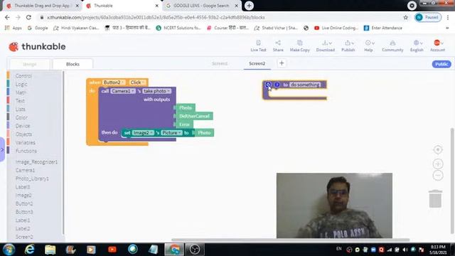 Google Lens on Thunkable