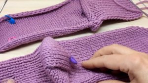 НОСКИ ЛЕГКИМ СПОСОБОМ НА " СПИЦАХ С ПРЯМОЙ ПЯТКОЙ. Вяжем вместе.