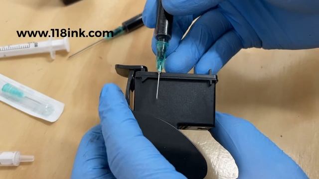 How to refill a HP black ink cartridge Deskjet 2720 All In One Printer смотреть онлайн