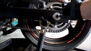 How to Clean and Adjust your motorcycle chain Suzuki GSX-S750 & GSR
