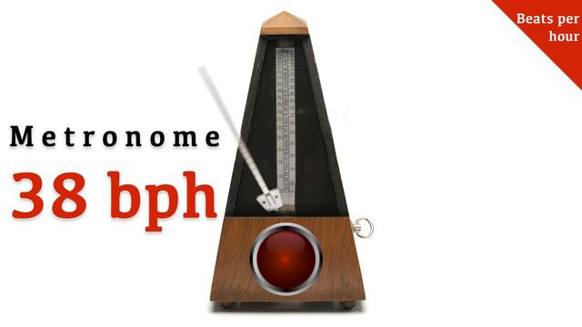 Metronome 38 bph 🎼 (beats per hour) смотреть онлайн