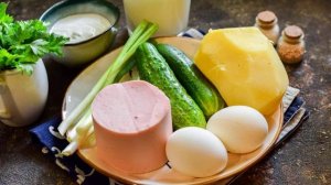 Окрошка на мацони по грузински