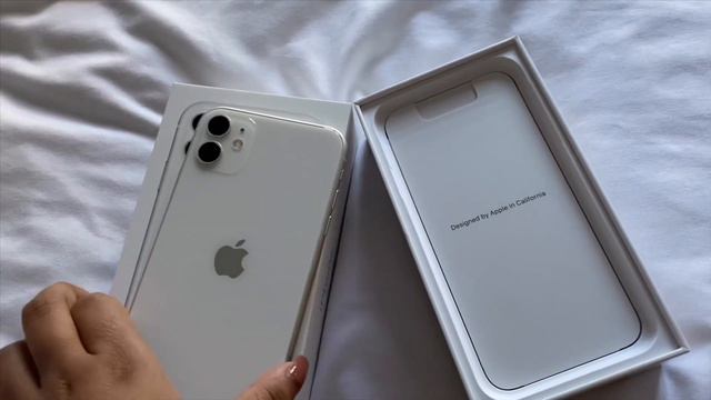 aesthetic iphone 11 (white) unboxing 🍏 смотреть онлайн