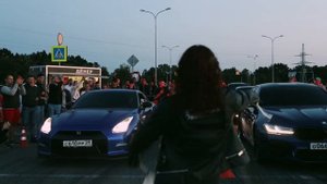 Нисан гтр и бмв м5 Паши Пэла гонка! ?