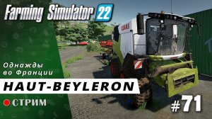 Farming Simulator 22 ● Карта Haut-Beyleron / стрим #71