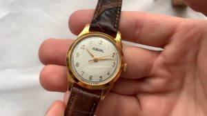Видеообзор на красивые новые позолоченные часы Ракета-Россия 2609 Петродворцового ЧЗ 1960-х годов