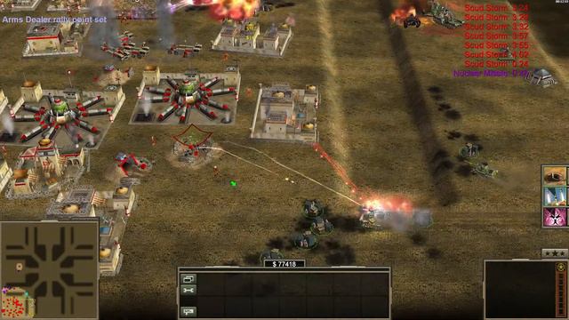 C&C Generals Zero Hour - 1vs7 Hard AI - GLA Demolition General vs 7 China Tank General смотреть онлайн