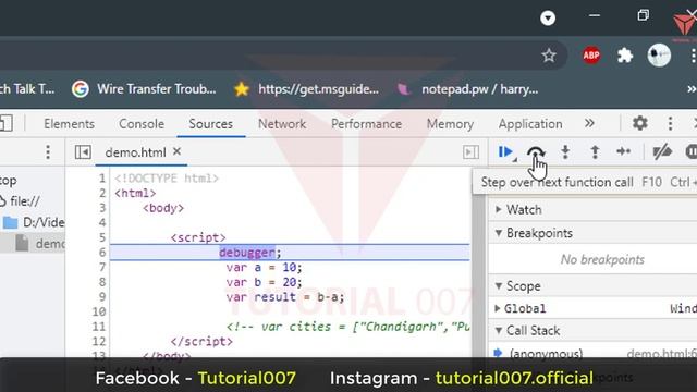 How to debug JavaScript code | Debugging in JavaScript | JavaScript Tutorial | Part - 60