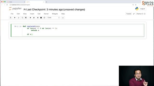Recursion Interview Problem : Replace PI in String