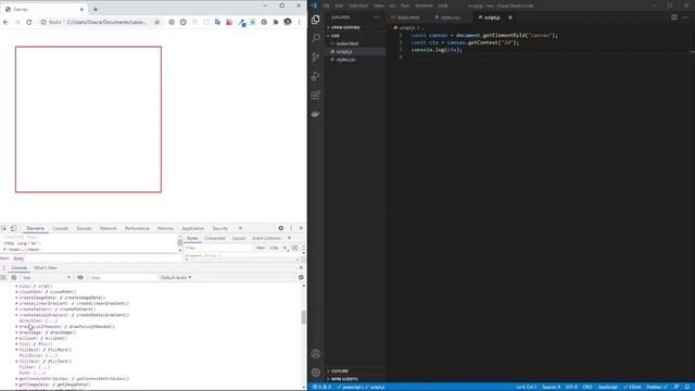 HTML5 Canvas. Система координат. Прямоугольники