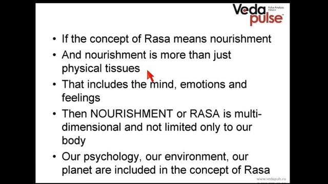 What is Nutrition according to Ayurveda