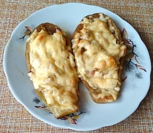 Запечёные фаршированные баклажаны с куриным филе.mp4