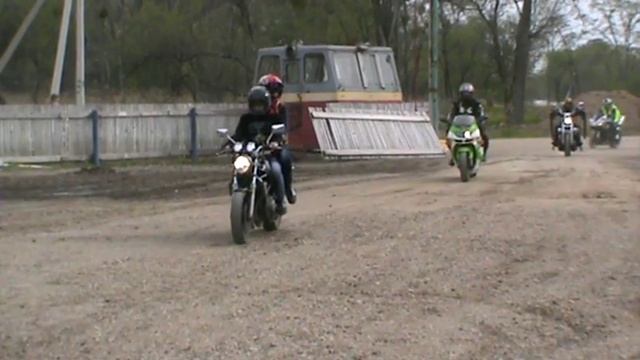 2016 Лесозаводск открытие мотосезона - Прибытие колонны на базу смотреть онлайн