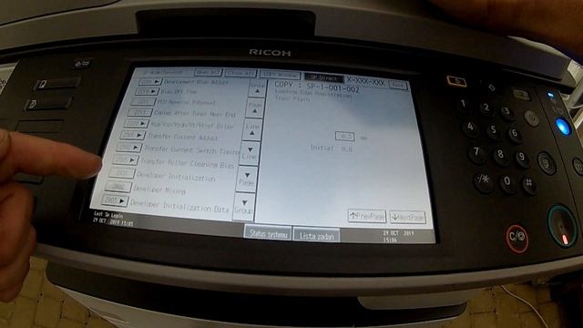 Developer initialization RICOH MP2352 MP2852 MP3352 tutorial service