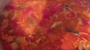Салат из помидоров, грибов и болгарского перца на зиму#домашние заготовки#консервирование