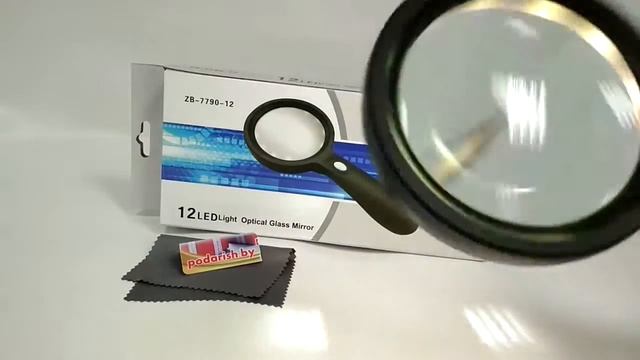 Лупа ручная 10x 90мм с подсветкой смотреть онлайн