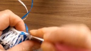 Круглая мочалка-"Снежинка",центральная часть-мочалки"Снежинка".