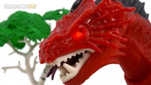 Tobot V Master V! Go! Speed, Monster, Rocket 3 combine! The dinosaurs are angry! #DuDuPopTOY