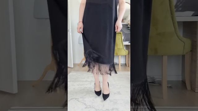 ОБЗОР МИНИМАЛИСТИЧНОГО платья с бахромой.👗❤️