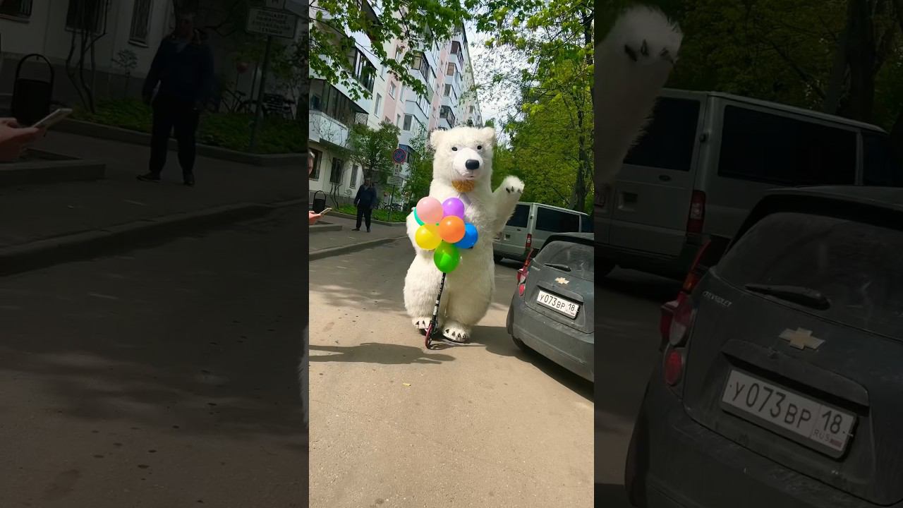 Белый Мишка и Самокат для Маленькой Именинницы смотреть онлайн