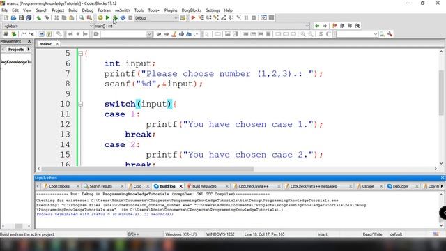 C Programming Tutorial for Beginners 17 -  Switch Statement in C