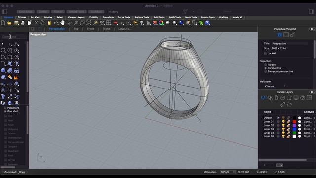 Create 3D model with Python | Rhinoceros 3D and Python Script