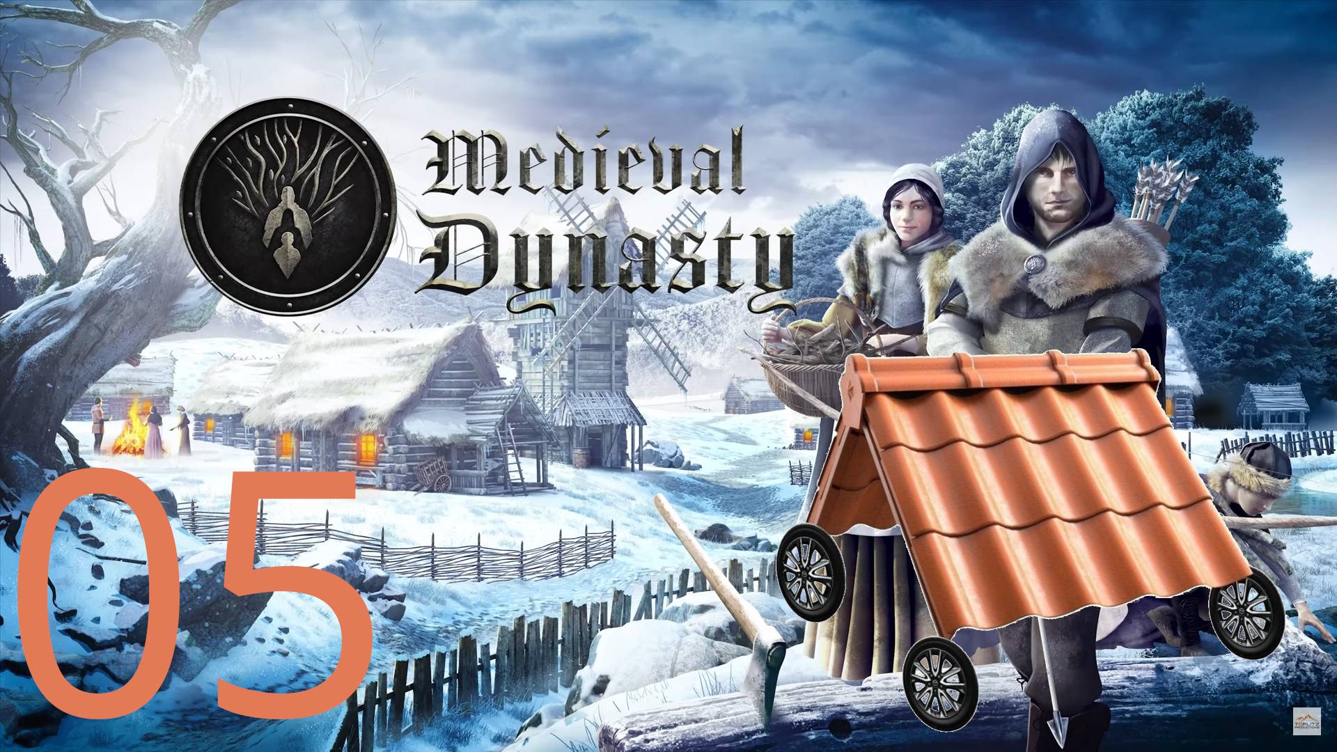 Воруем крыши), я снова дровосек, посиделки жителей ➡️ Medieval Dynasty [05] (Взгляд от Sivel)