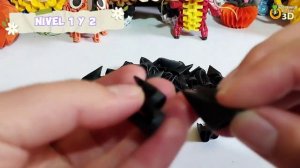 Cómo hacer a KUROMI 🖤💀🩷 en Origami3D_ ✂️_ Sanrio ❤️ _ Tutorial paso a paso ⭐