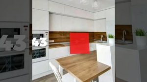 85 вариантов белой кухни с деревянной столешницей