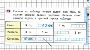 Задание 13 – ГДЗ по математике. Рабочая тетрадь 2 класс (Моро) 1 Часть