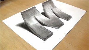 Как нарисовать 3D букву M