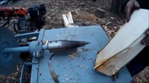 Винтовой дровокол "Морковка", проще простого! Screw log splitter "Carrot", it is that easy!