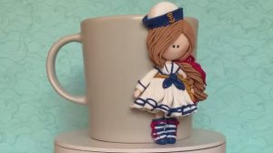 Мастер-класс по изготовлению куклы из полимерной глины на кружке _ девочка-морячок