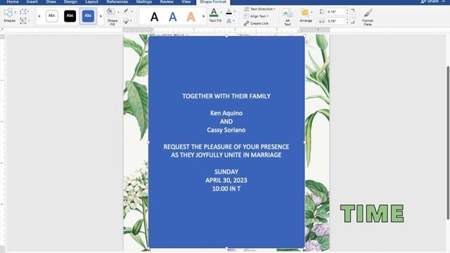 POLIANTHES TUBEROSE | How to make WEDDING INVITATION in Microsoft Word | Cassy Soriano смотреть онлайн