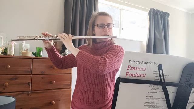 Poulenc Flute Sonata- Cantilena ( 2nd movement ) Grade 7 Trinity Flute смотреть онлайн