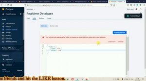 1. Create Firebase Realtime Database and Set Rules