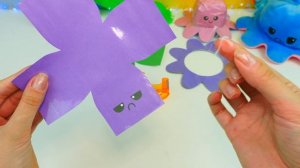DIY осьминог-перевертыш / Антистресс из бумаги своими руками