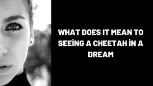 What Does It Mean To Seeing a Cheetah in a Dream?