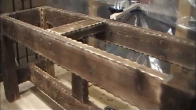 80. Скамейка садовая брашированная. Сборка основания скамейки. смотреть онлайн