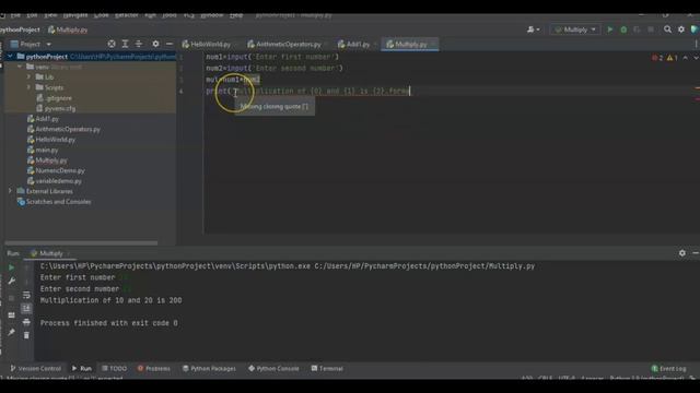 #6 Python Tutorial 6 : Multiplication of Two numbers in Python смотреть онлайн