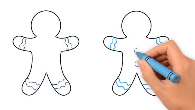 how to draw a Gingerbread Man, Christmas decorations смотреть онлайн