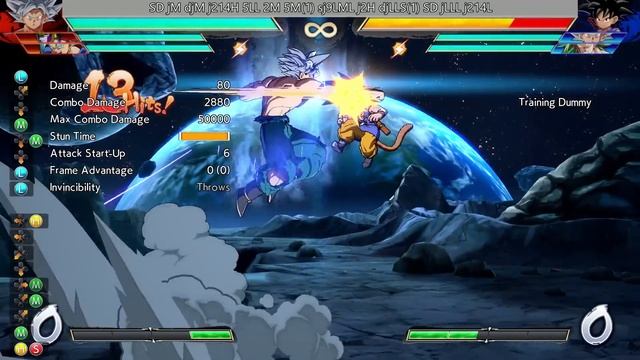 [OUTDATED] DBFZ 1.31 Goku (Ultra Instinct) BnB / Advanced Combos | DRAGON BALL FighterZ